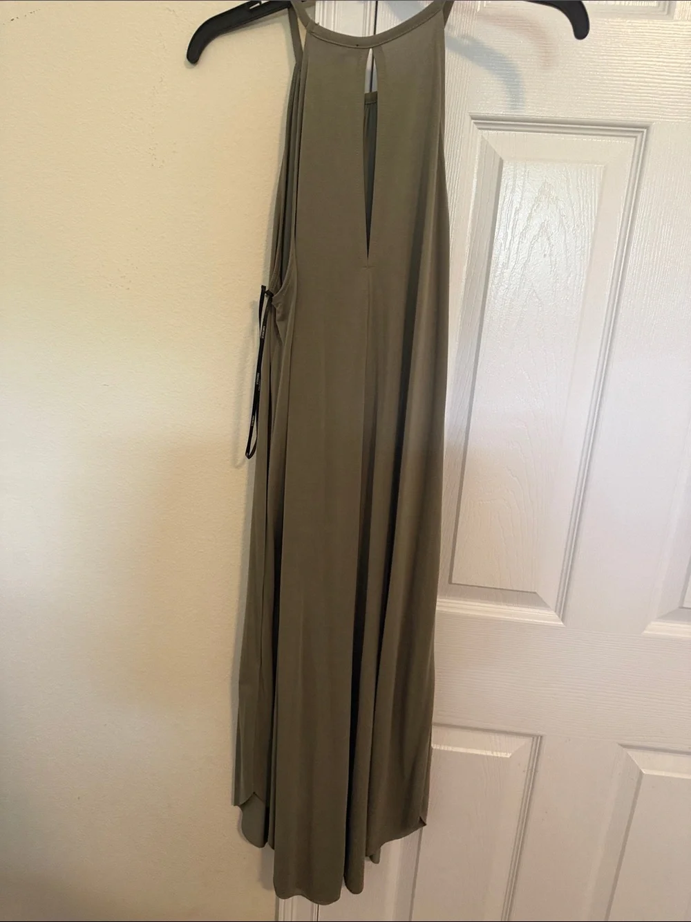 Forever 21 Olive Green High-Neck Maxi Skirt